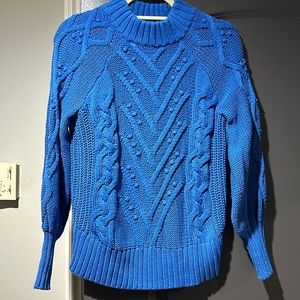 LOFT turtleneck blue sweater